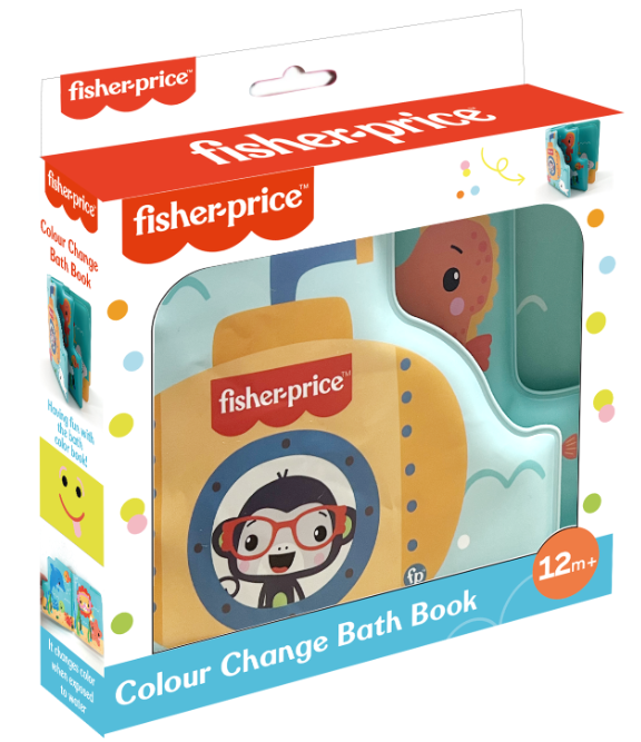 Fisher-Price® Книжка за баня с променящ се цвят
