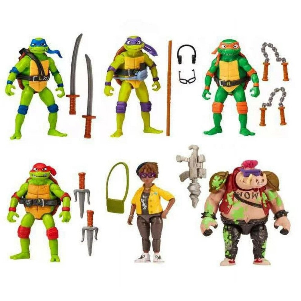 TMNT Костенурки нинджа Пълен хаос 6 фигури на пътешествие