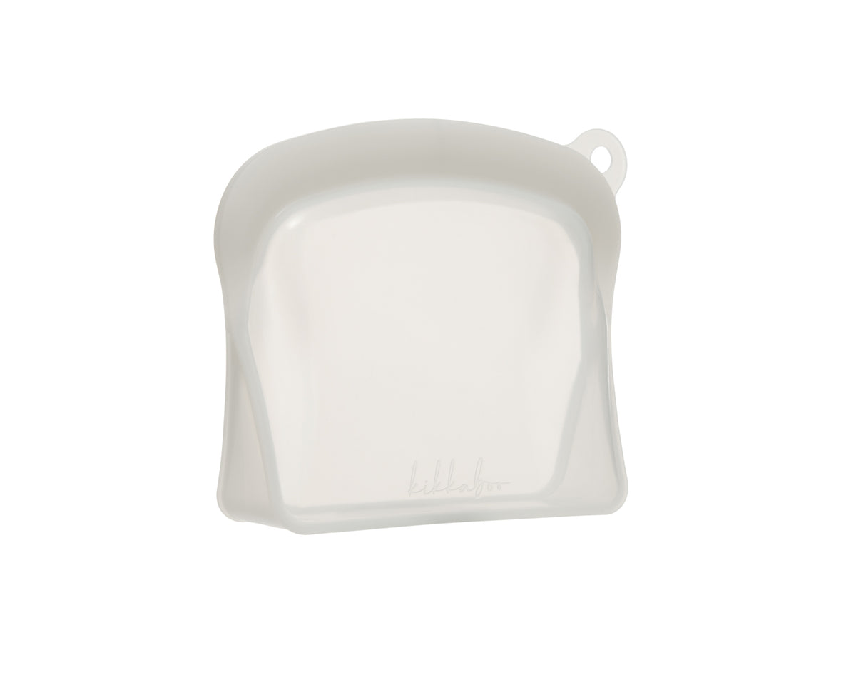 KikkaBoo Торбичка за храна Platinum Silicone Sand