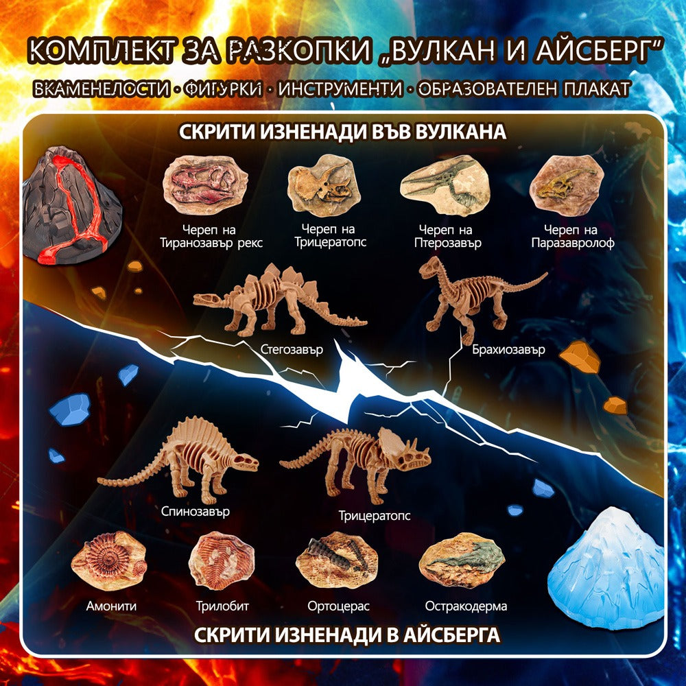 Cubic Fun DigXplorer Вулкан и Айсберг