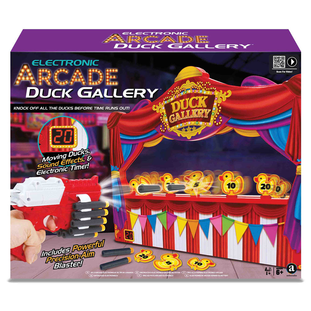 AMBASSADOR Arcade Електронна мишена с патета и бластер Duck Gallery