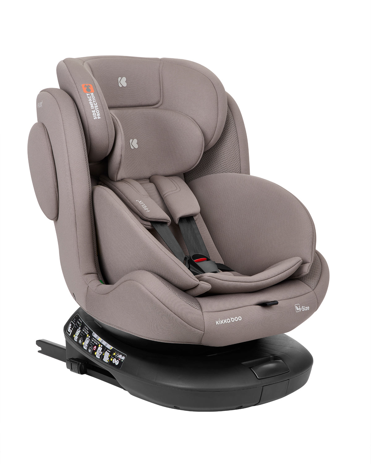 KikkaBoo Стол за кола 40-150 см i-Felix 2 i-SIZE Mocha