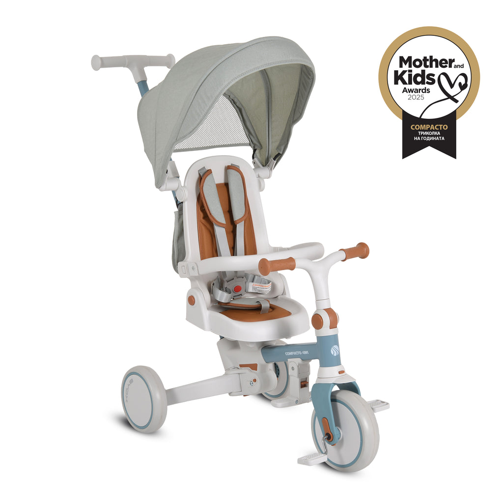 Byox Триколка Compacto 4в1 - Син