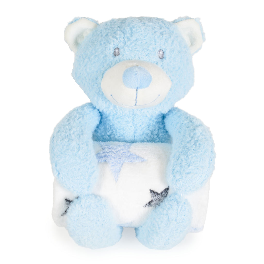 Cangaroo Одеяло 90/75 cm с играчка Rory Bear - Син