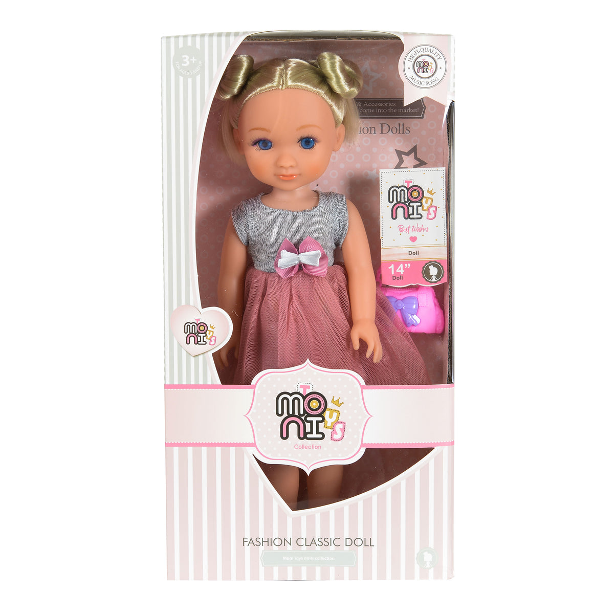 Moni Toys Музикална кукла 36см 9650