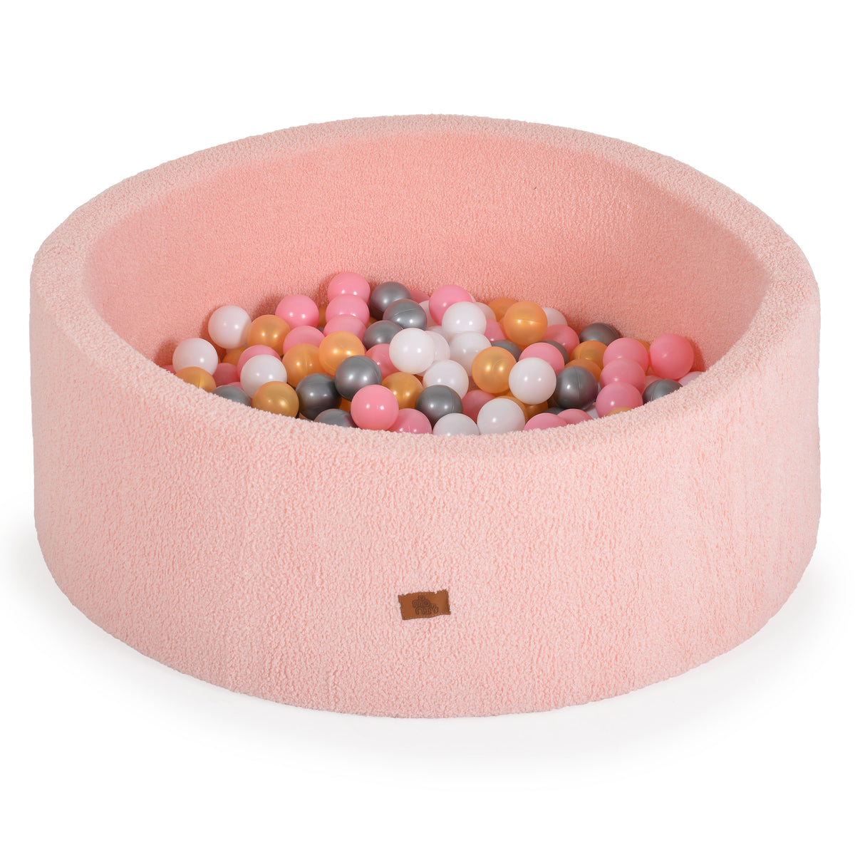Moni Toys Мек басейн Boucle с 200 топки - Розов