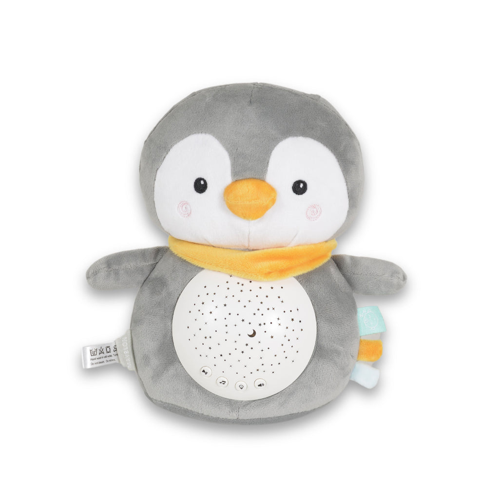 Moni Toys Нощна лампа и прожектор с бял шум Snuggly Penguin