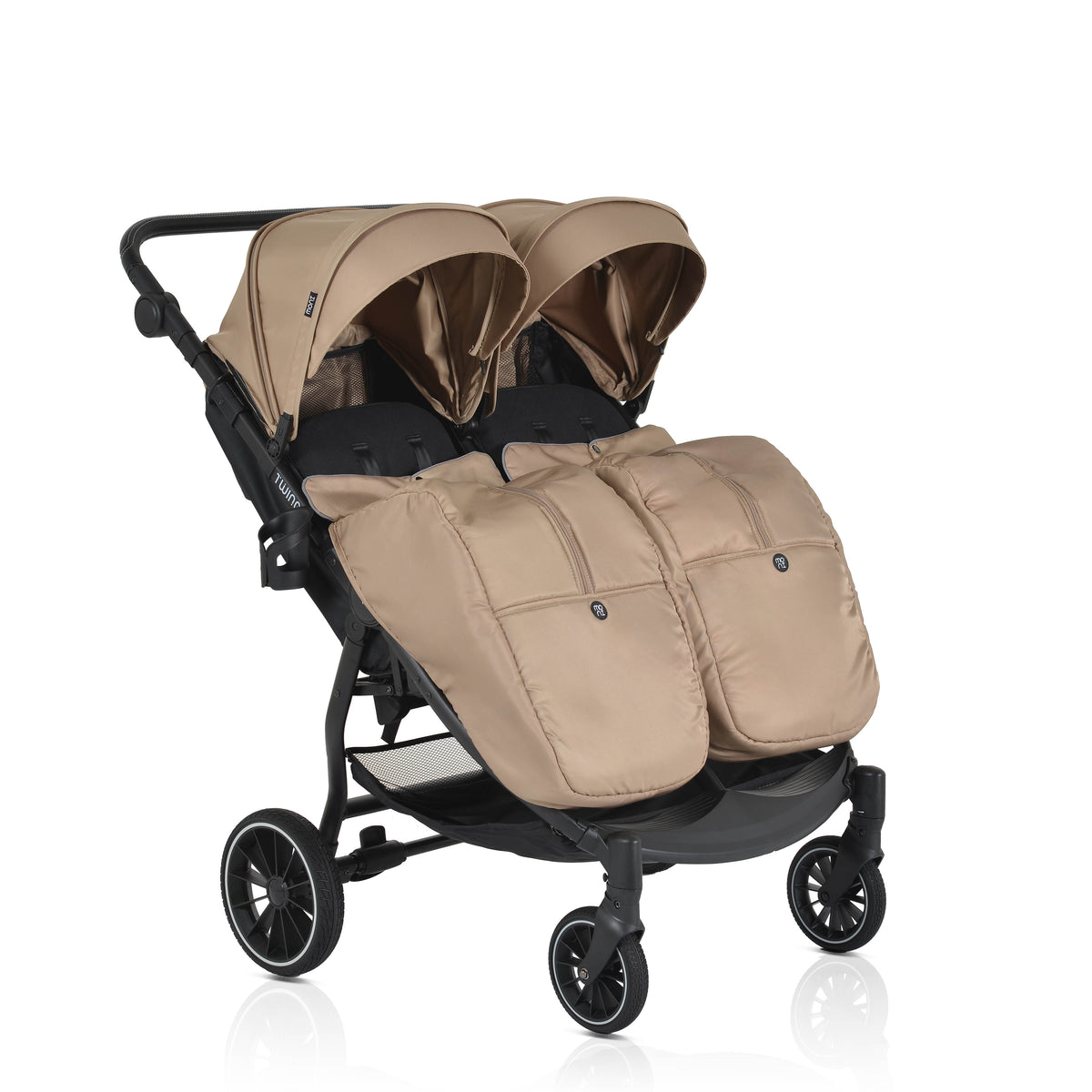 Moni Количка за близнаци TwinGo Camel