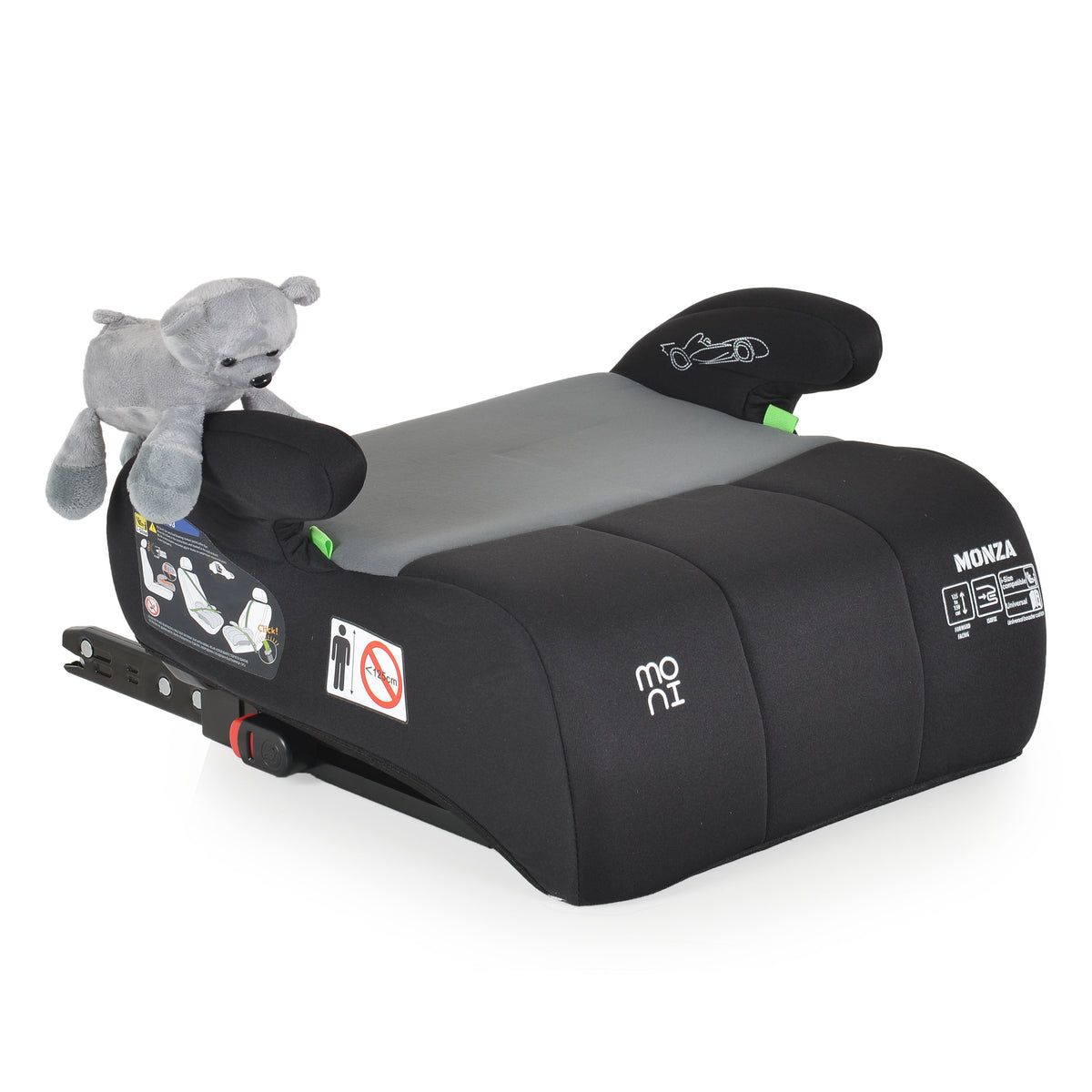 Moni Стол за кола Monza 125-150cм - Сив