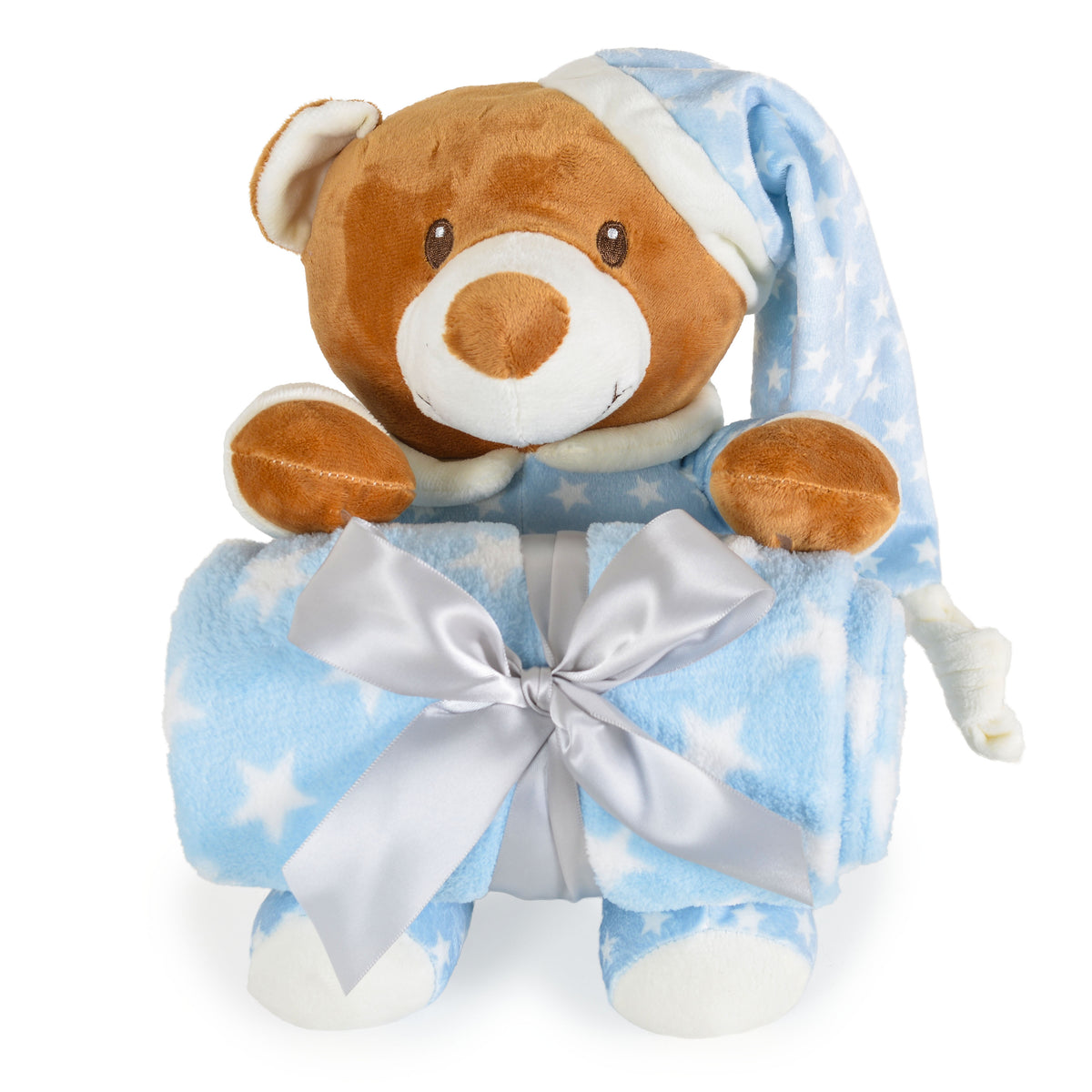 Cangaroo Одеяло 90/75 cm с играчка Addie Bear - Син