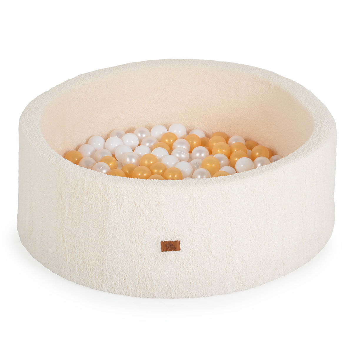 Moni Toys Мек басейн Boucle с 200 топки слонова-кост