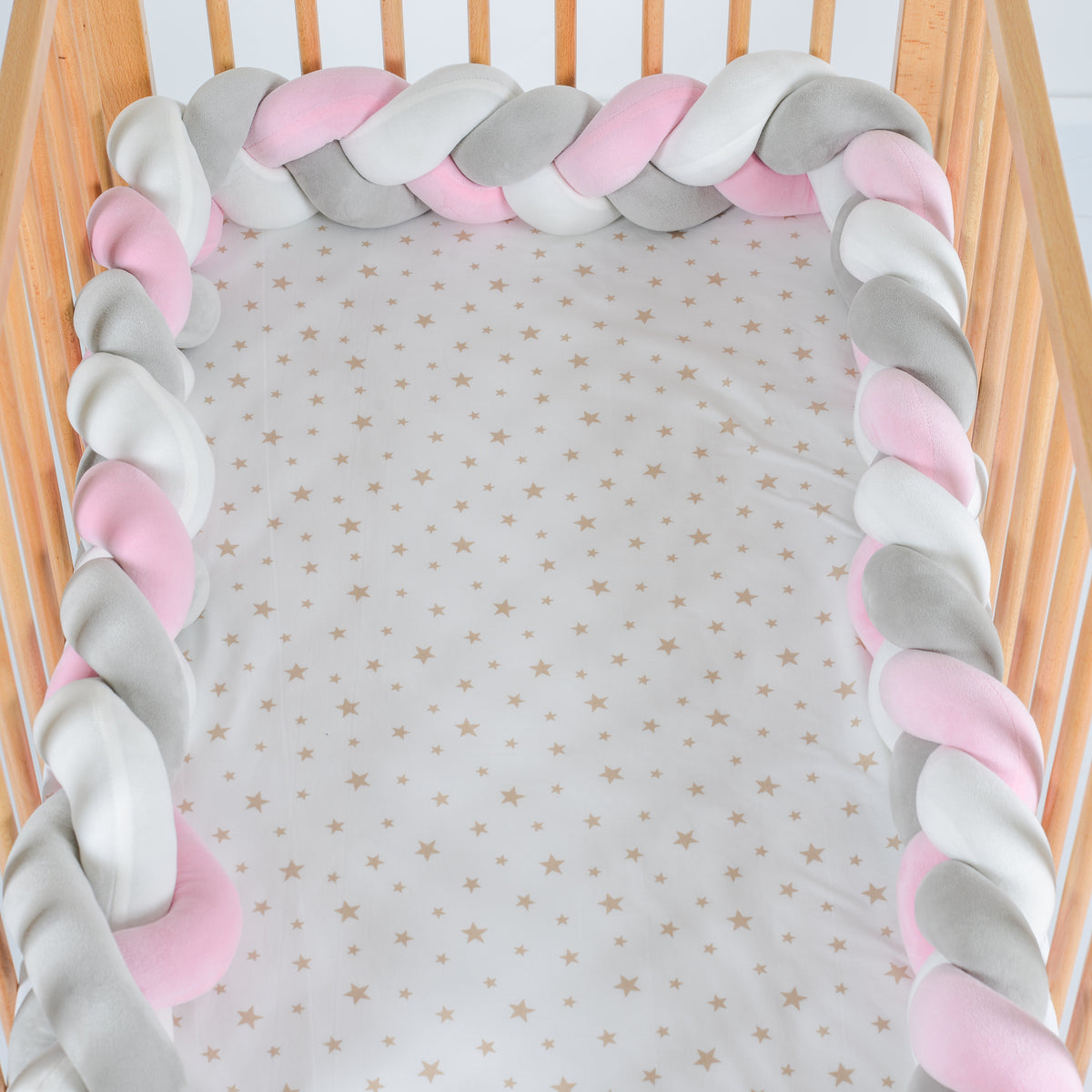 Cangaroo Луксозен oбиколник плитка Braidy220/13см - Розов