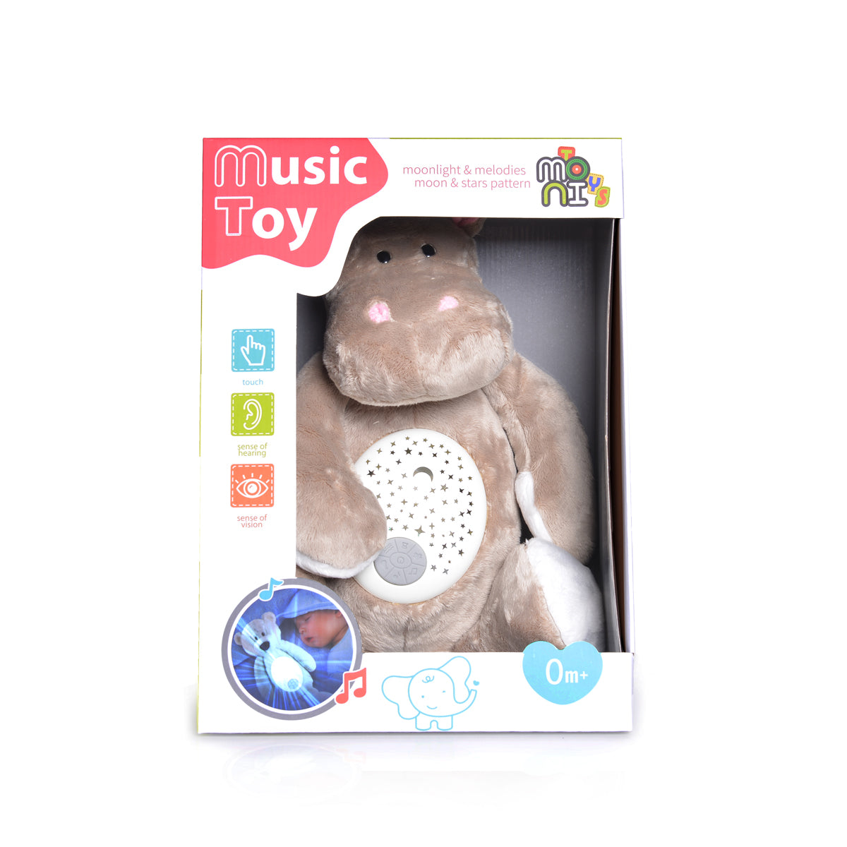 Moni Toys Нощна лампа с бял шум-Хипо-K999-312