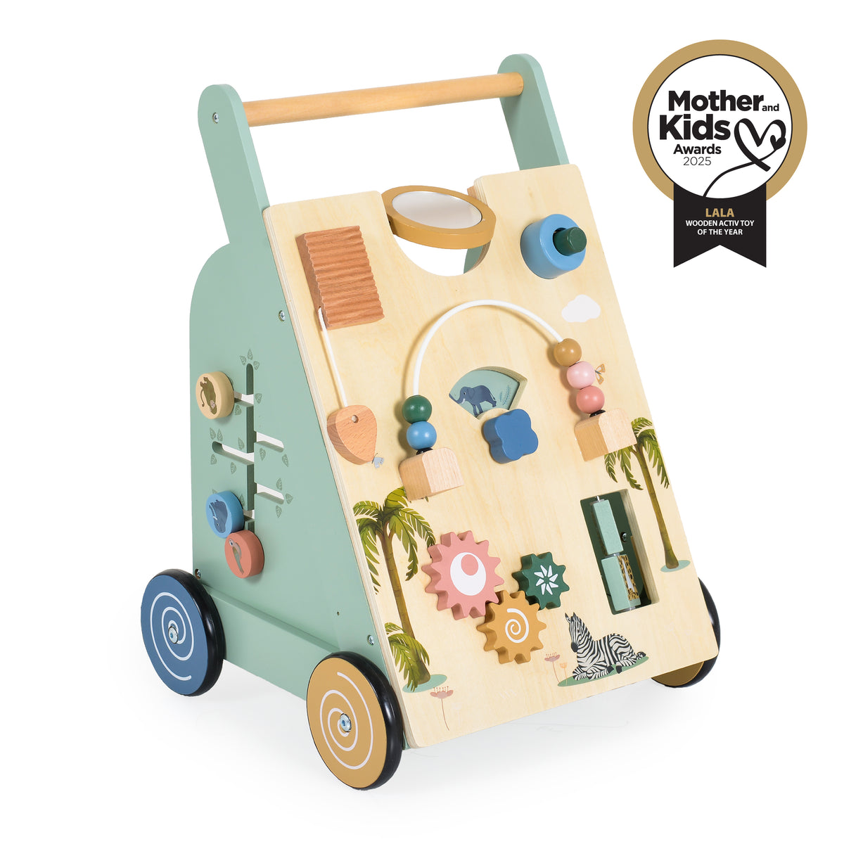 Moni Toys Дървена играчка за прохождане Lala