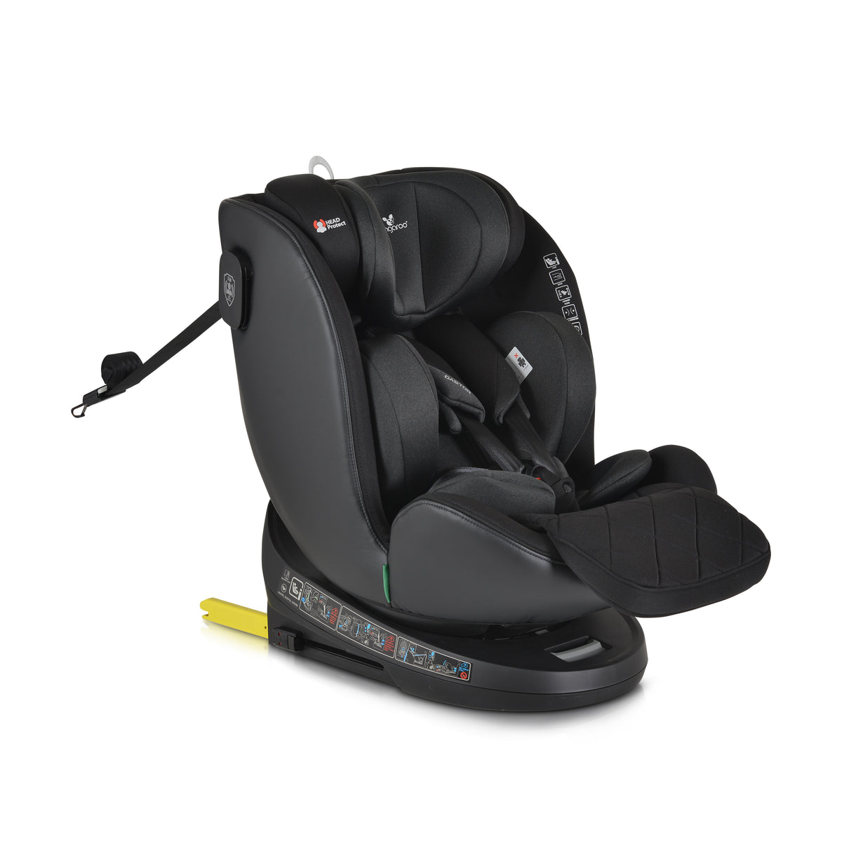 Cangaroo Стол за кола Castor 40-150см черен
