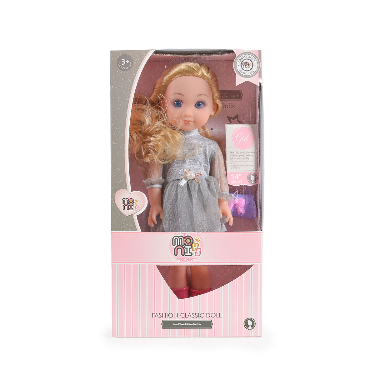 Moni Toys Музикална кукла 36см 9657