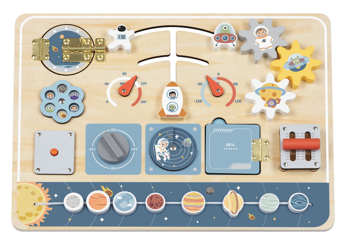 Tooky Toy Дървена активна дъска Space TP113