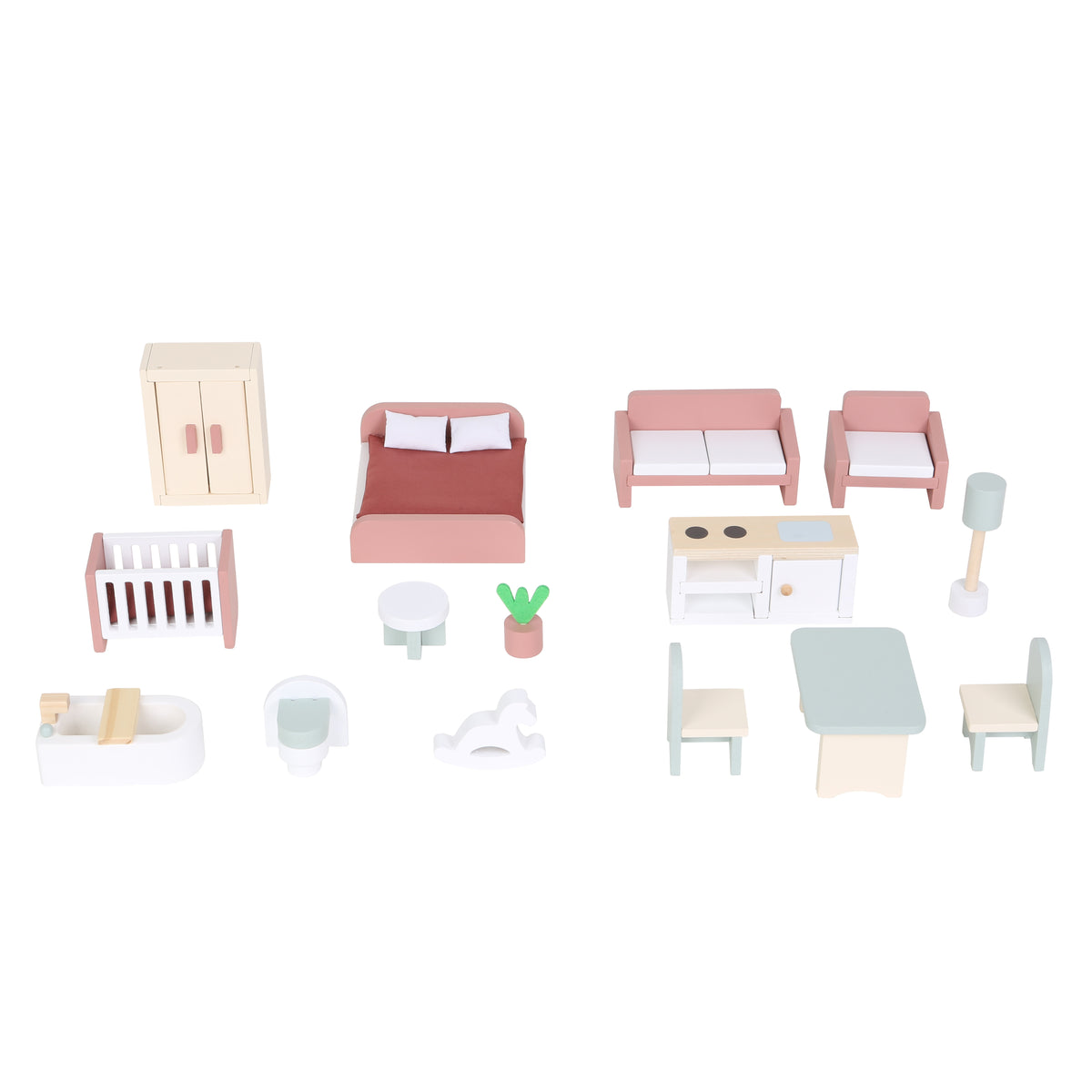 Moni Toys Дървена къща за кукли The Castle 8306