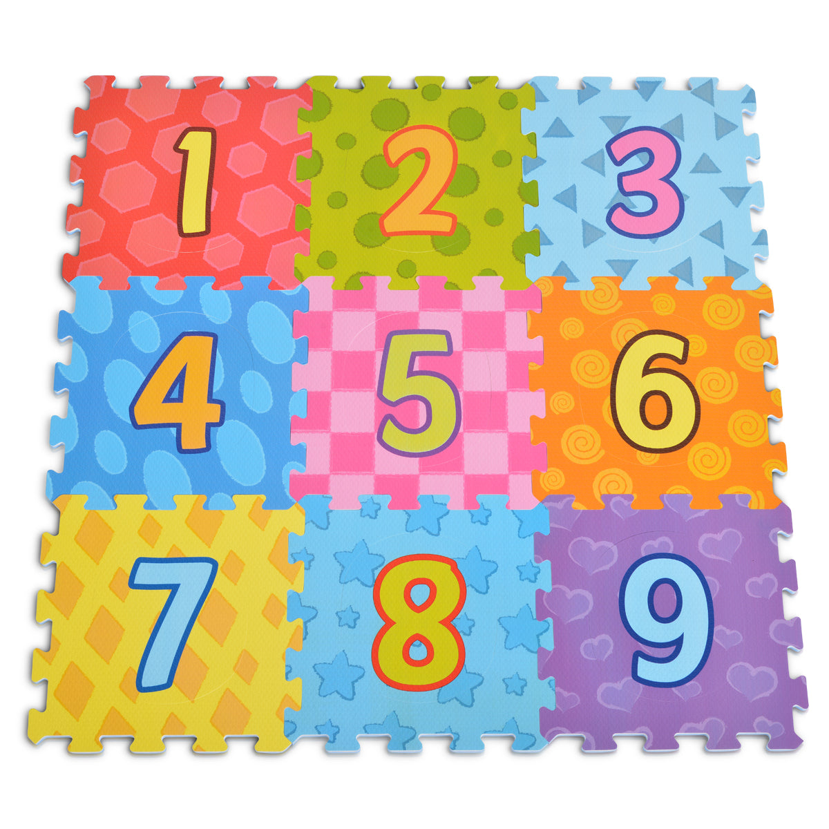 Moni Toys Мек пъзел килим с принт Number 3020