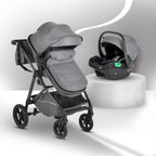 Moni Комбинирана количка Lara 2 в 1 Grey
