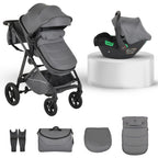 Moni Комбинирана количка Lara 2 в 1 Grey