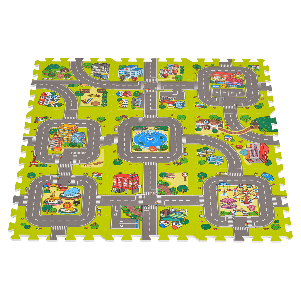 Moni Toys Мек пъзел с принт Road 0395