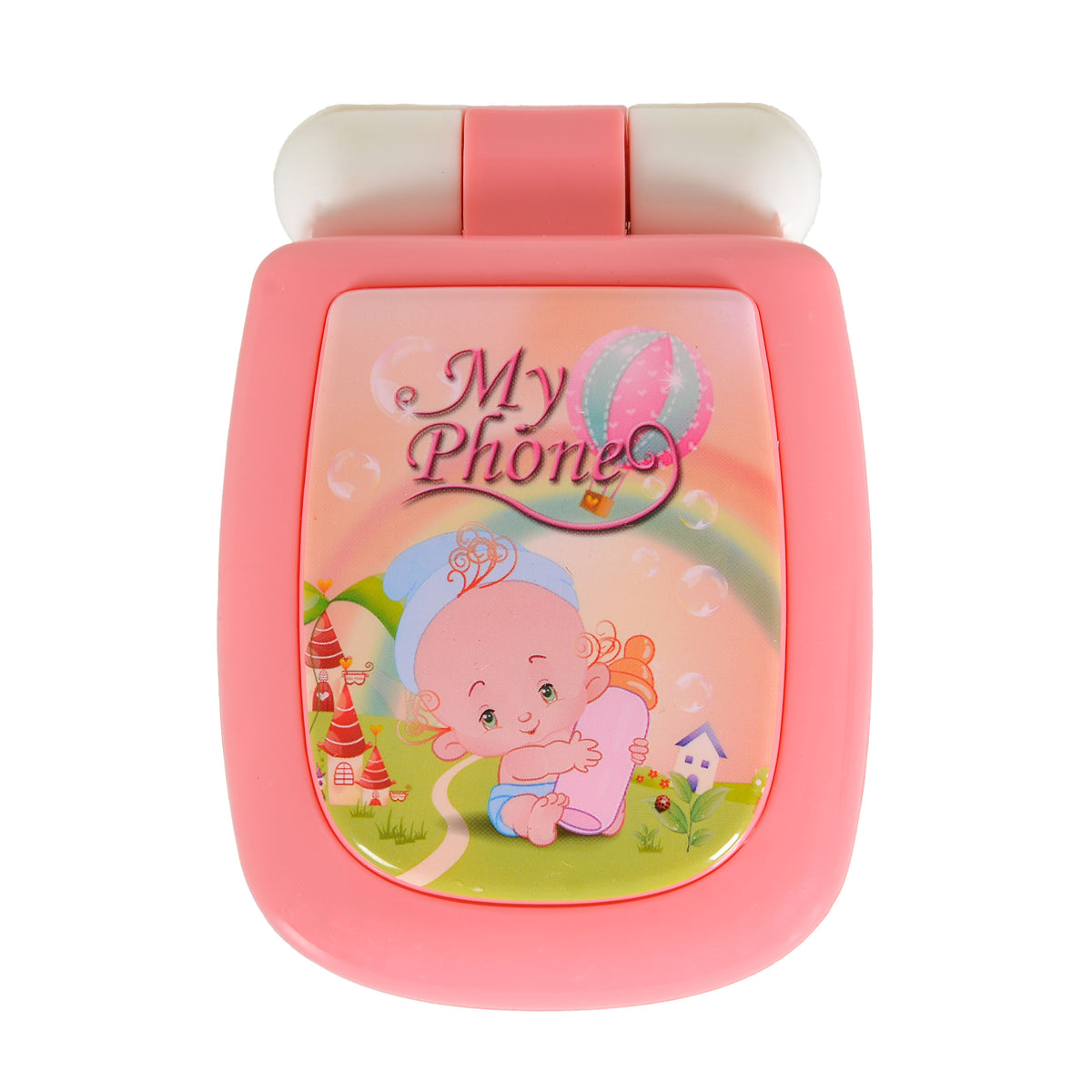 Moni Toys Бебешки музикален телефон с капаче Pink K999-95G