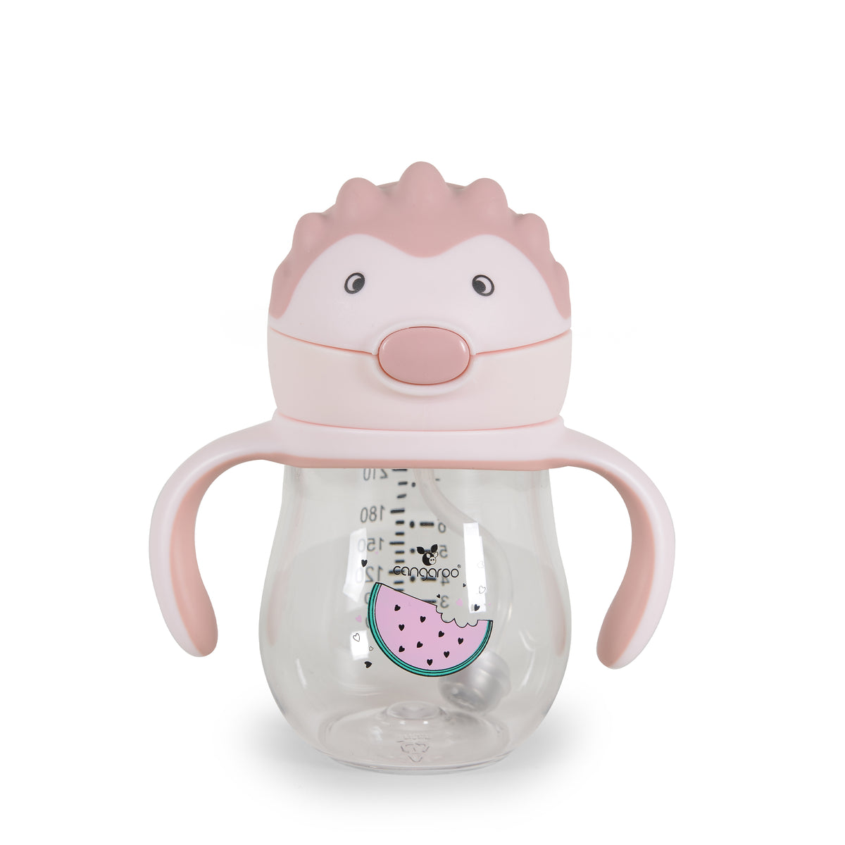 Cangaroo Чаша със сламка 250ml Brillo A0033 - Розов