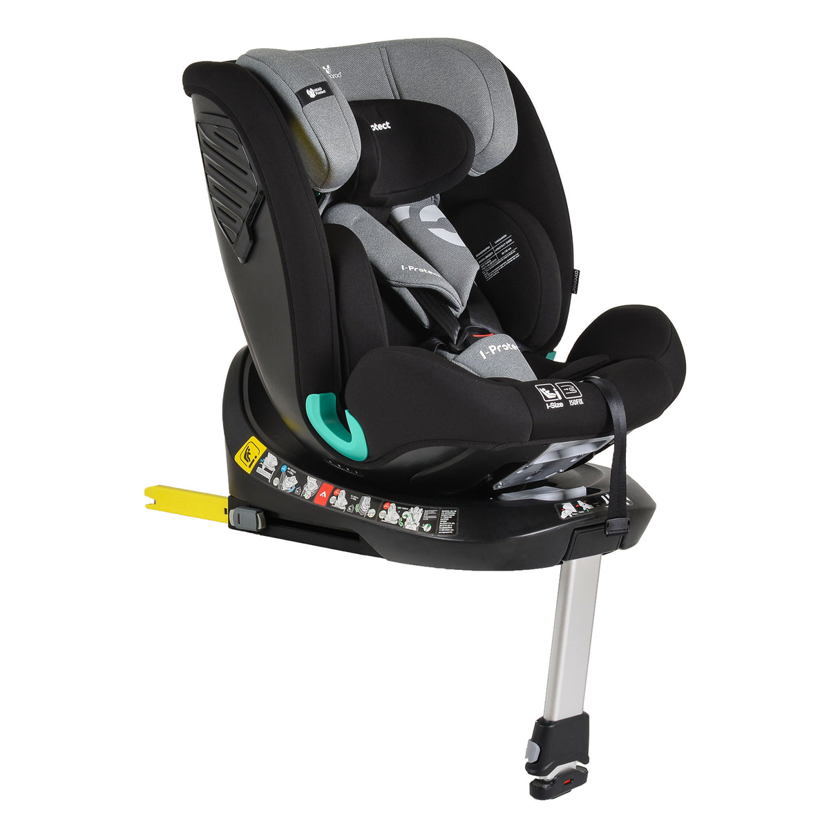 Cangaroo Стол за кола i-Protect 40-150 см Steel-grey