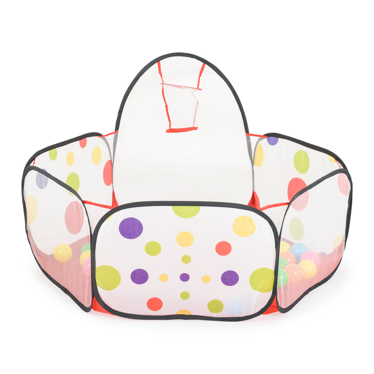 Moni Toys Тента с баскетболен кош и 50 топки 995-7004A
