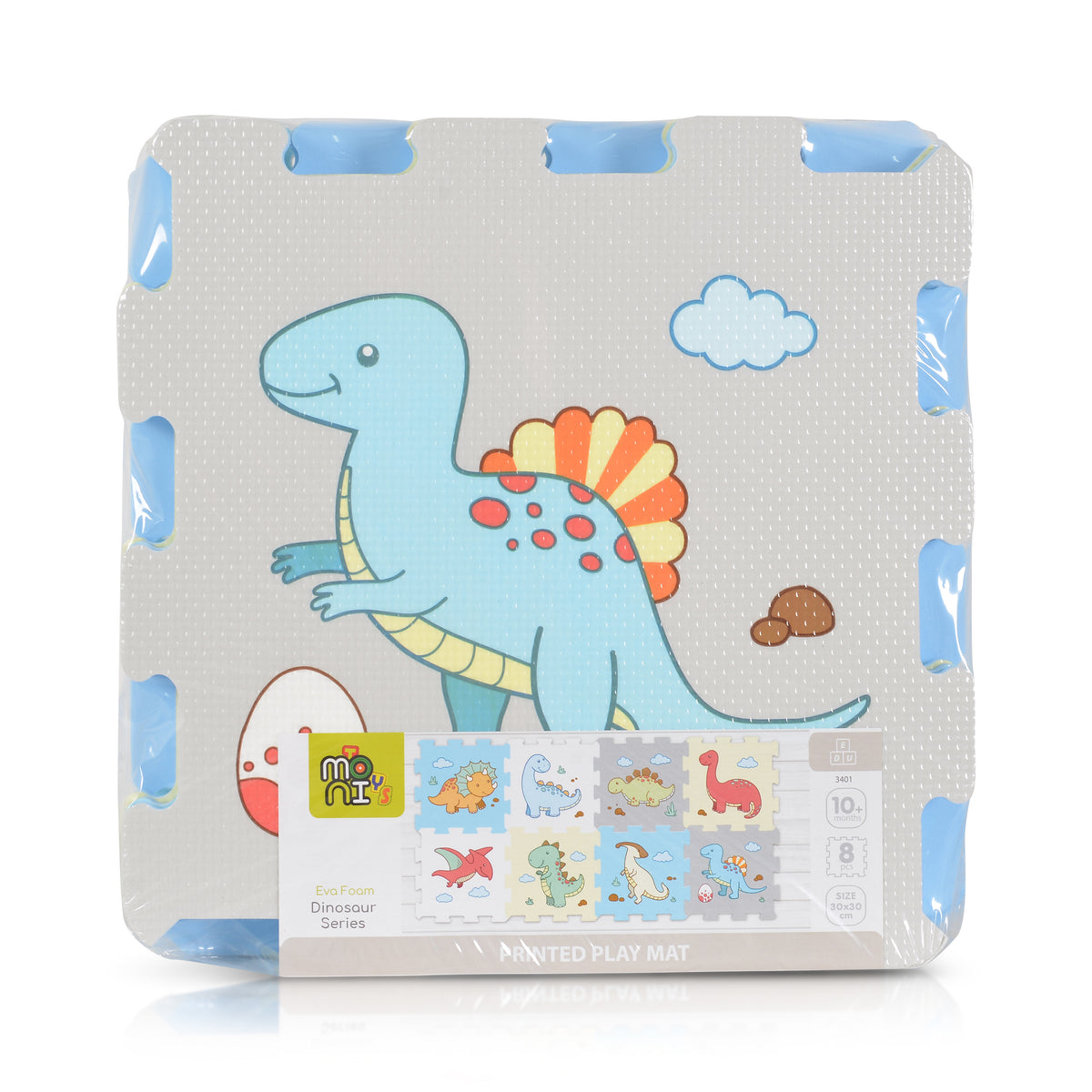 Moni Toys Мек пъзел с принт Dinosaur