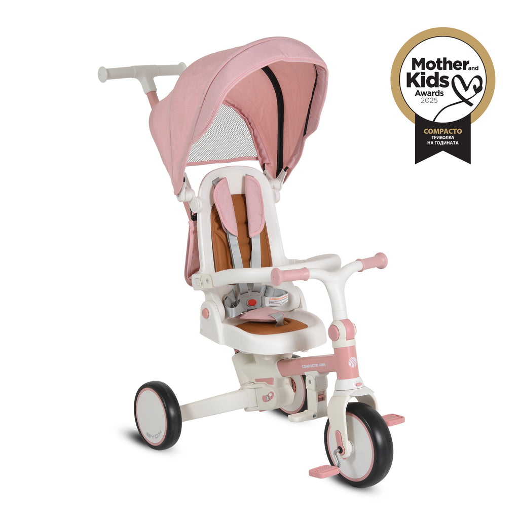 Byox Триколка Compacto 4в1 - Розов