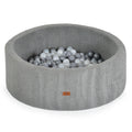 Moni Toys Мек басейн Boucle с 200 топки - Сив
