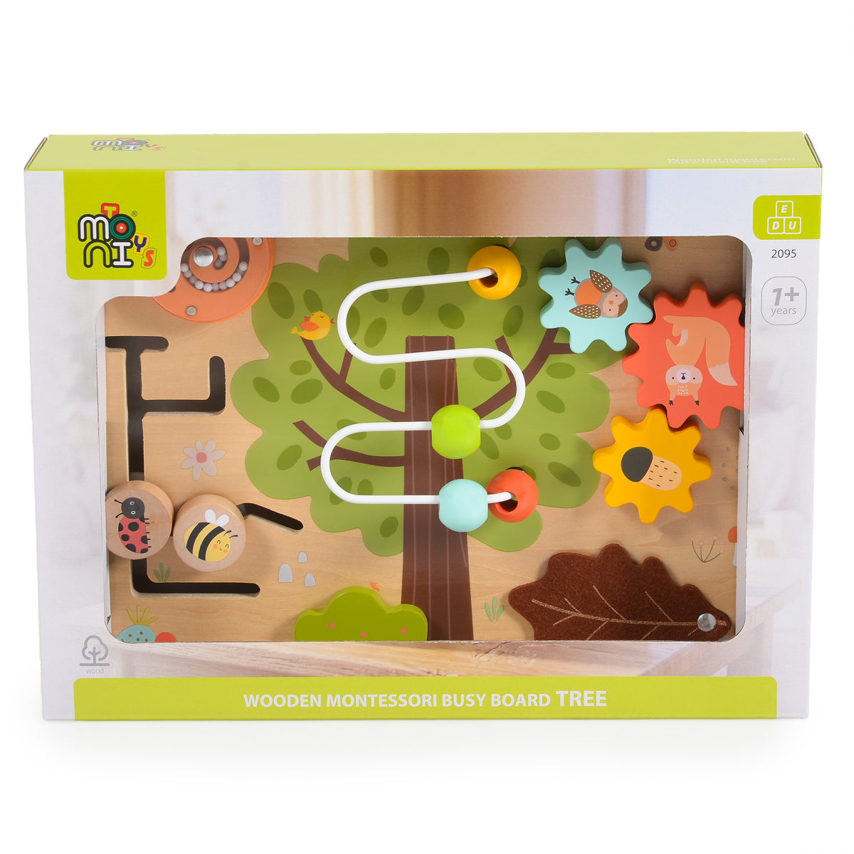 Moni Toys Дървена Монтесори дъска Дърво 2095
