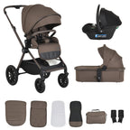 Cangaroo Комбинирана количка 3in1 Joker Cinnamon-Brown