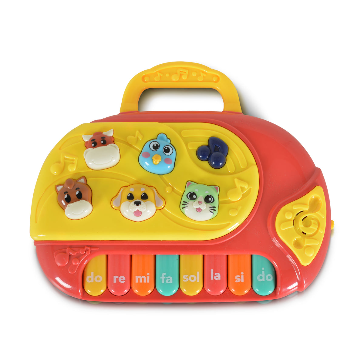 Fivestar Toys Бебешко Музикално пиано с животни 794 - Червен