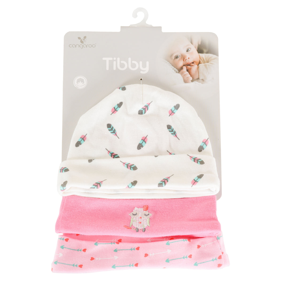 Cangaroo Шапки за новородено Tibby - Розов