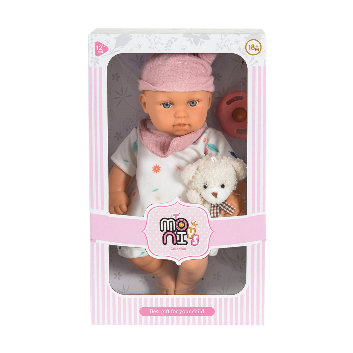 Moni Toys Кукла 30 cm Bear & Baby LS1255-10