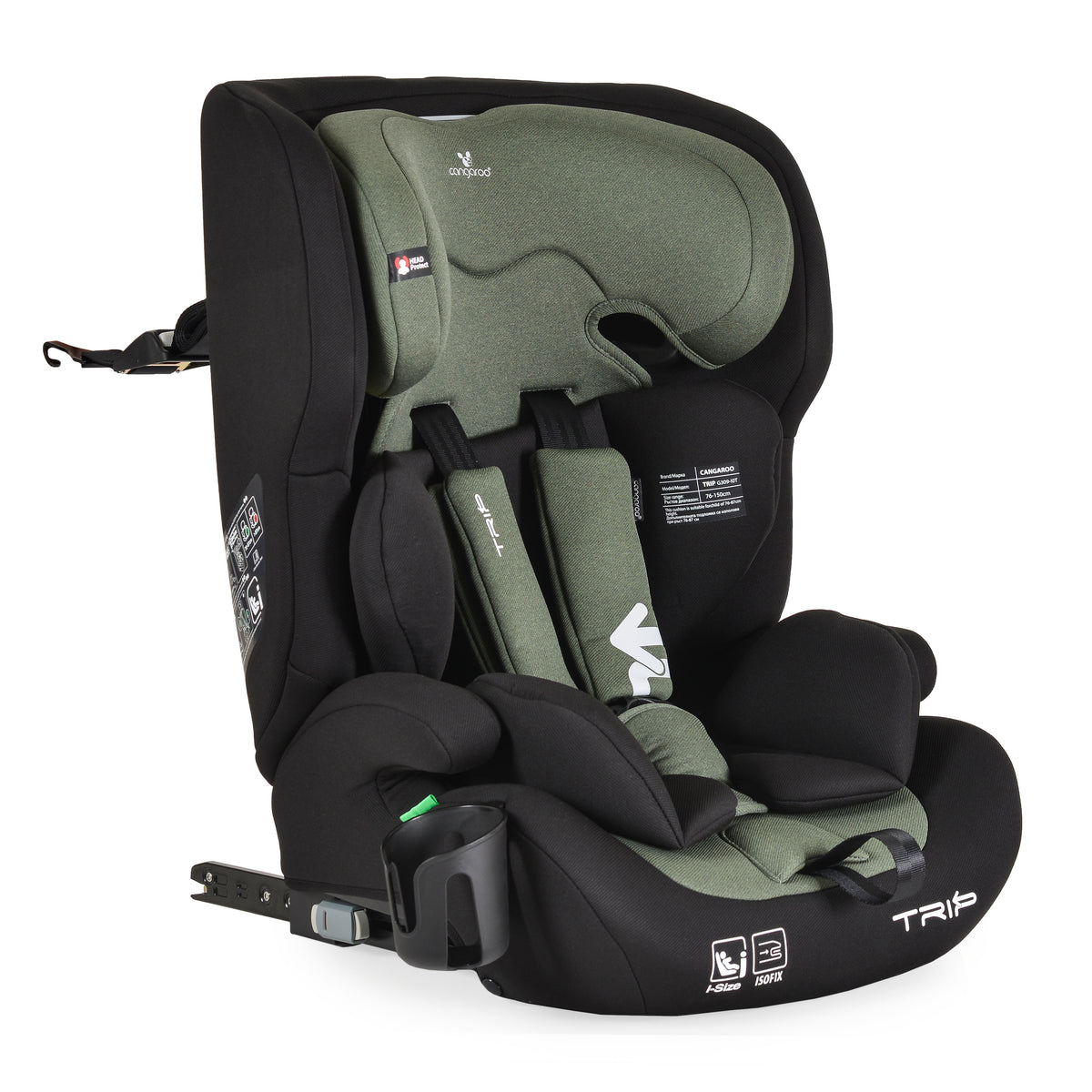 Cangaroo Стол за кола Trip 76-150cм Hunter-green