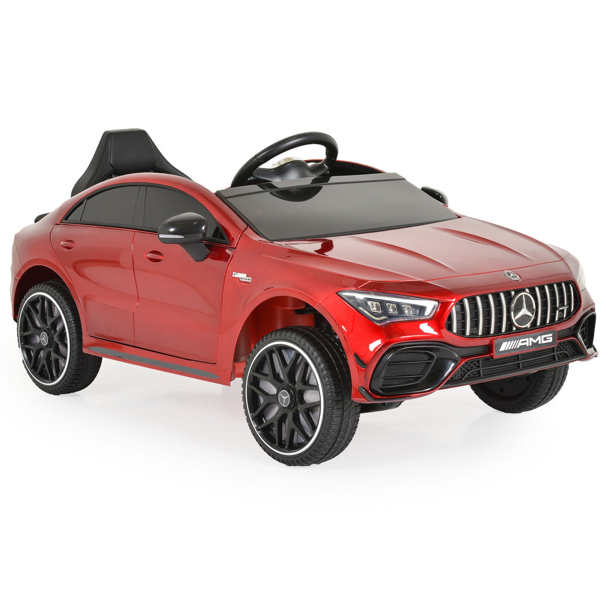 Mercedes Акумулаторна кола Mercedes-AMG CLA 45 -металик - Червен