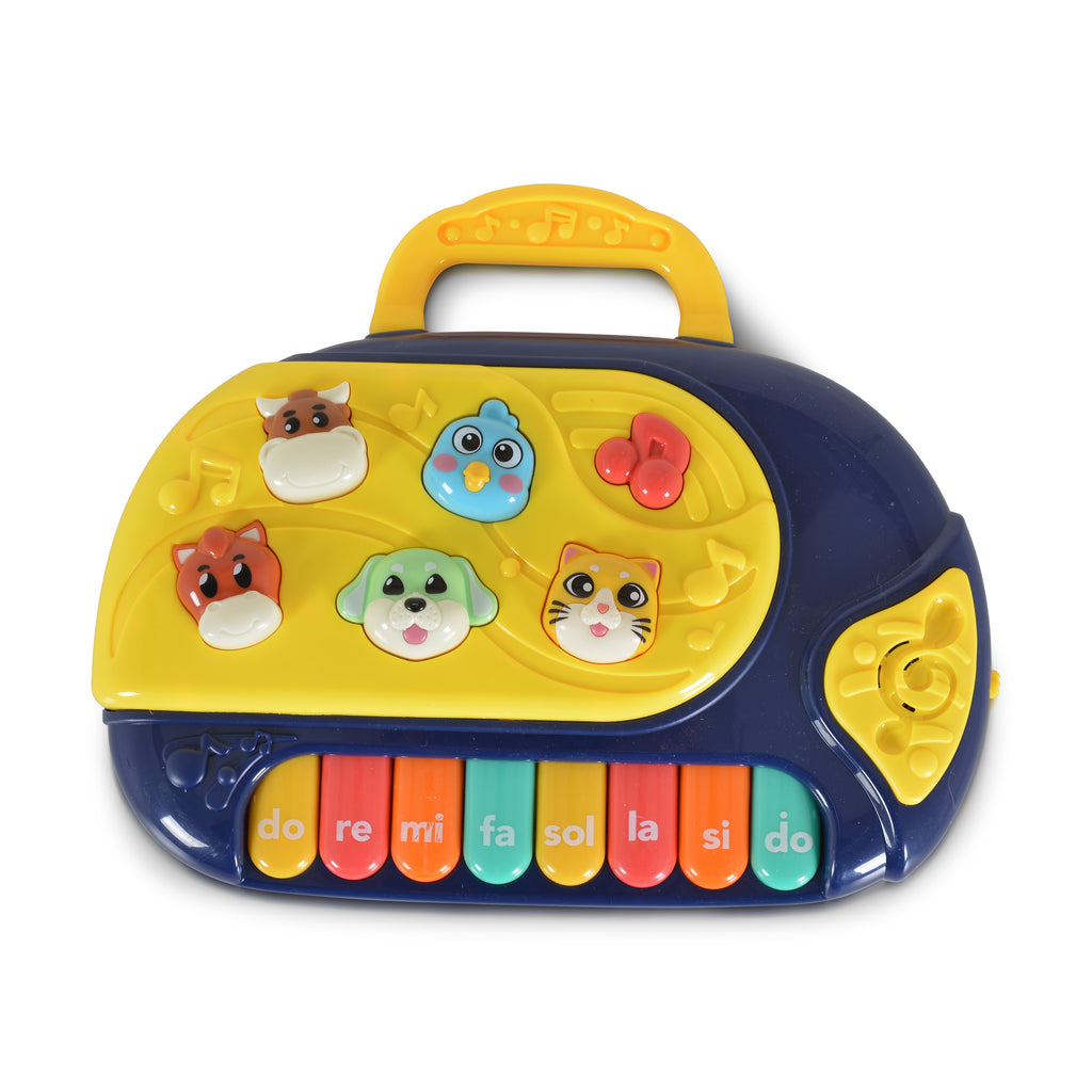 Fivestar Toys Бебешко Музикално пиано с животни 794 - Син
