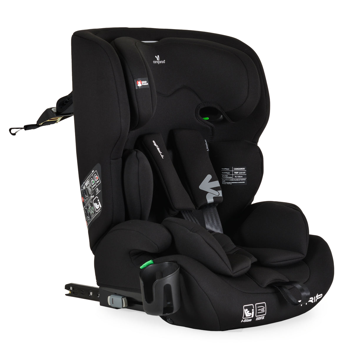 Cangaroo Стол за кола Trip 76-150cм Midnight-black