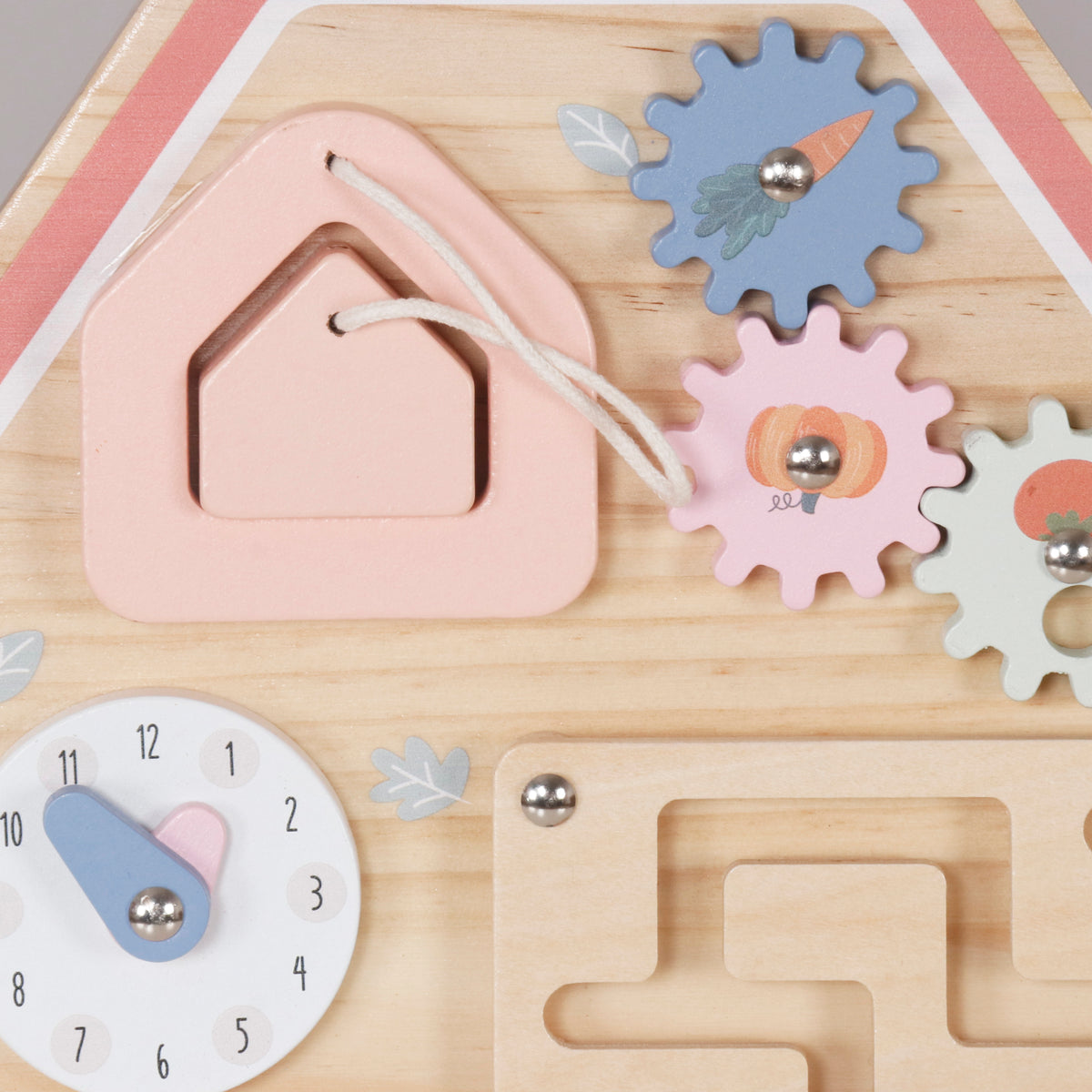 Moni Toys Монтесори дървена дъска Farm House W12D824