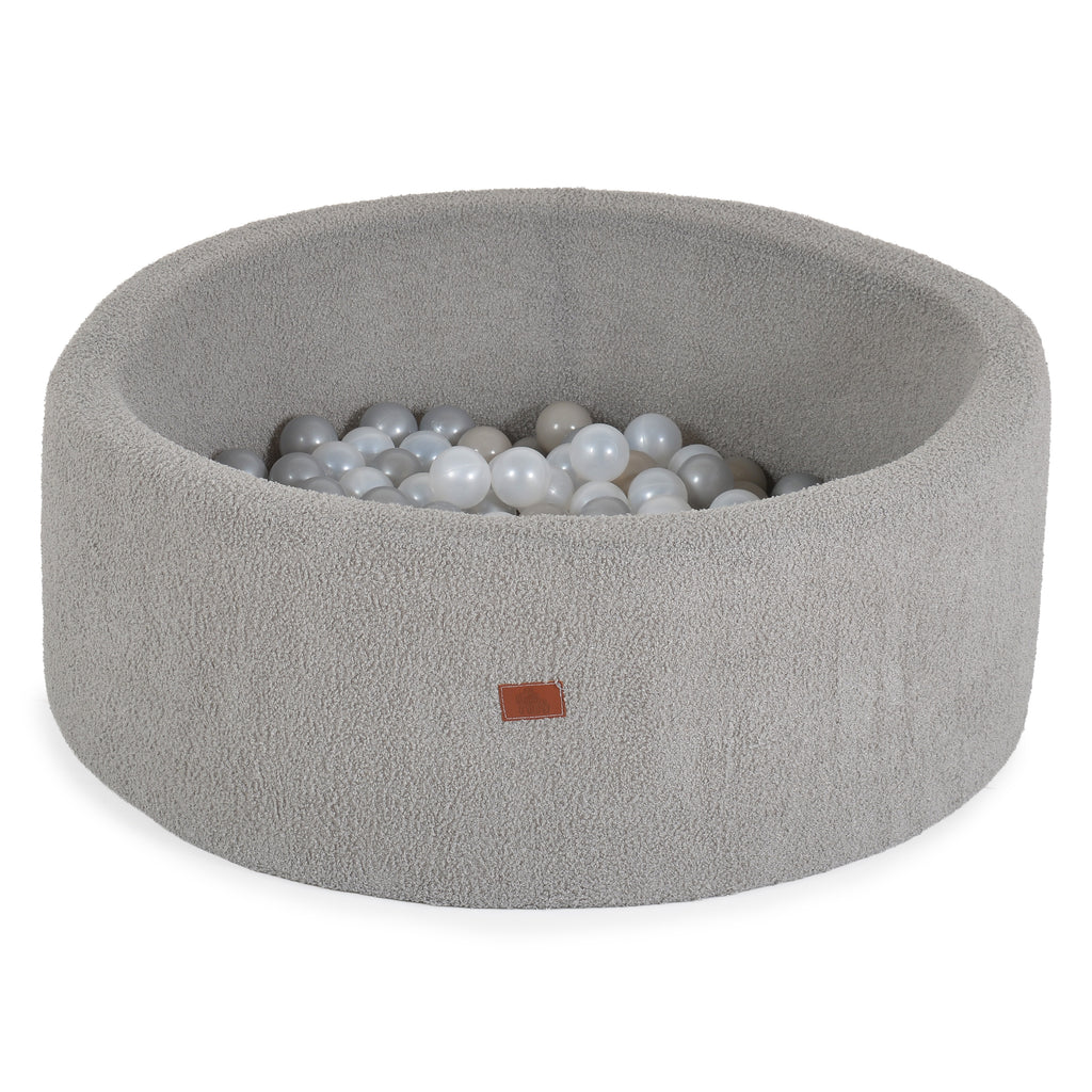 Moni Toys Мек басейн Boucle с 200 топки Light-Grey