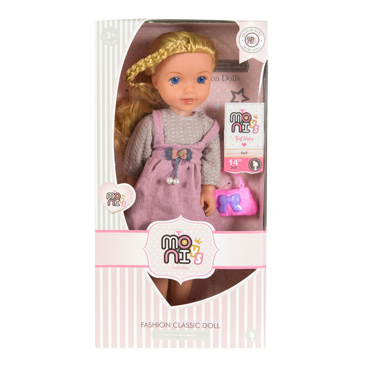 Moni Toys Музикална кукла 36см 9652
