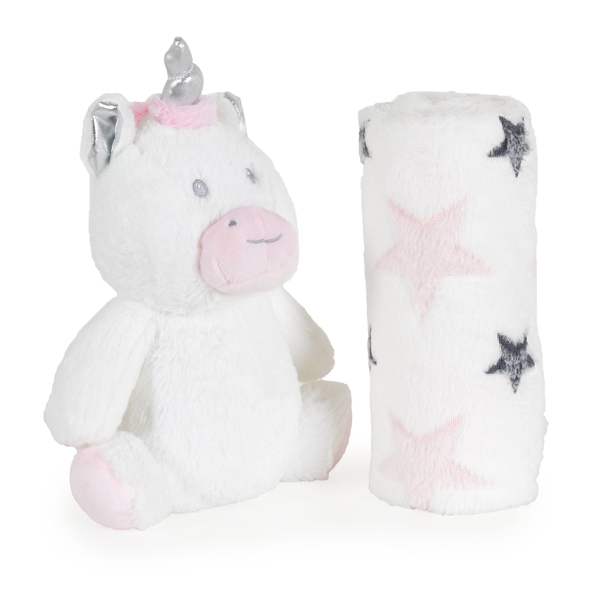 Cangaroo Бебешко одеяло 90/75 cm с играчка Unicorn Stars