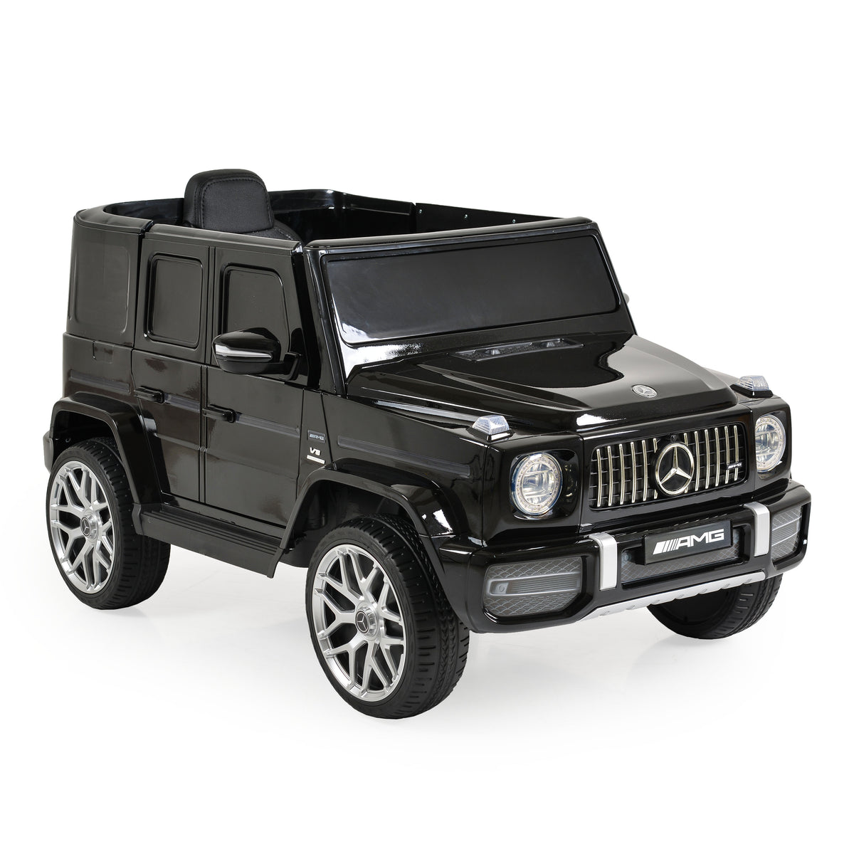 Mercedes Акумулаторен джип Mercedes-AMG G63 мет. черен