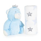 Cangaroo Бебешко одеяло 90/75 cm с играчка Blue Bear