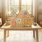 Moni Toys Монтесори дървена дъска Farm House W12D824