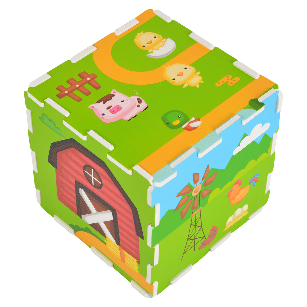 Moni Toys Мек пъзел с принт Farm 0341